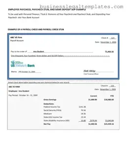 Printable Payroll Check Form