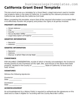 Blank California Deed Document