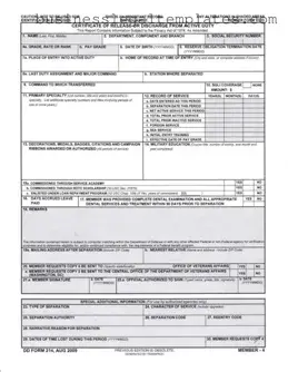 Printable Dd 214 Form