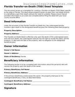 Blank Florida Transfer-on-Death Deed Document