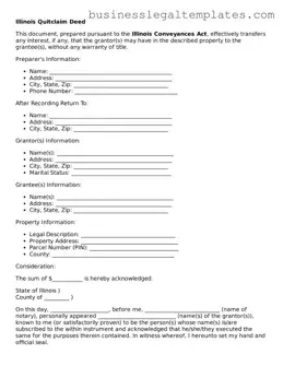 Blank Illinois Quitclaim Deed Document